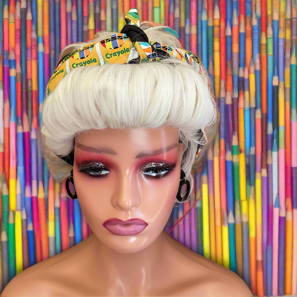 CRAYOLA CRAYONS - vintage inspired do-rag
