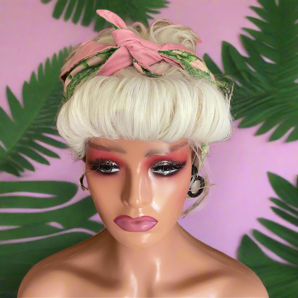 GREEN FERN - vintage inspired do-rag