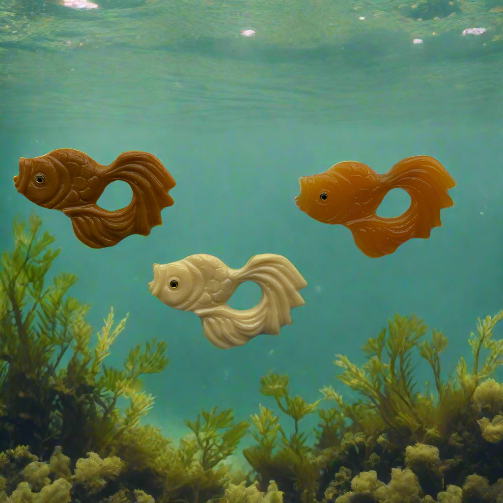 KOI - goldfish brooch - various colours