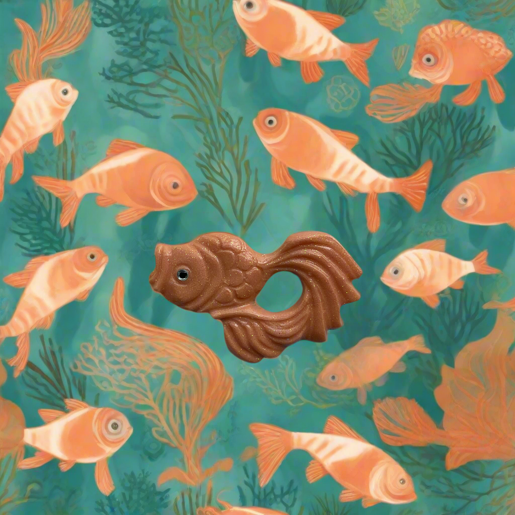 KOI - goldfish brooch - various colours