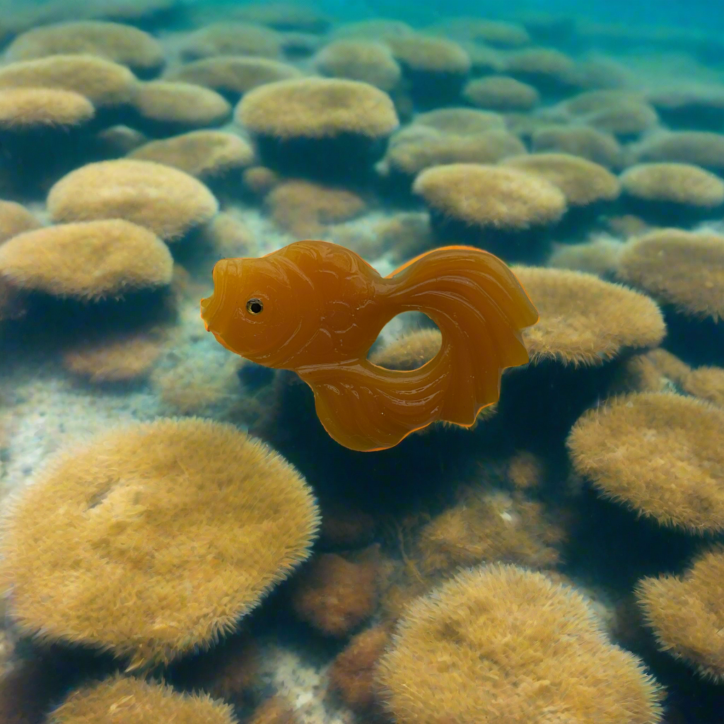 KOI - goldfish brooch - various colours