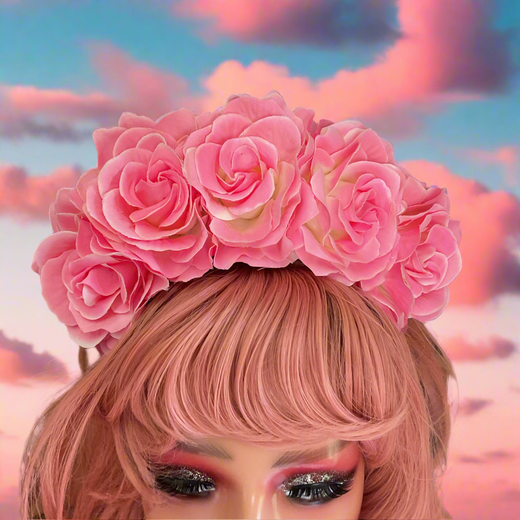 FRIDA - rose flowercrown - Pink