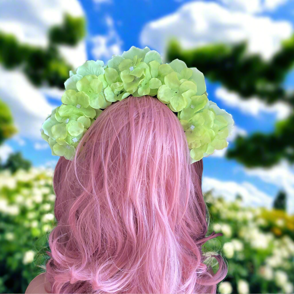 FRIDA - rose flowercrown - Lime Green
