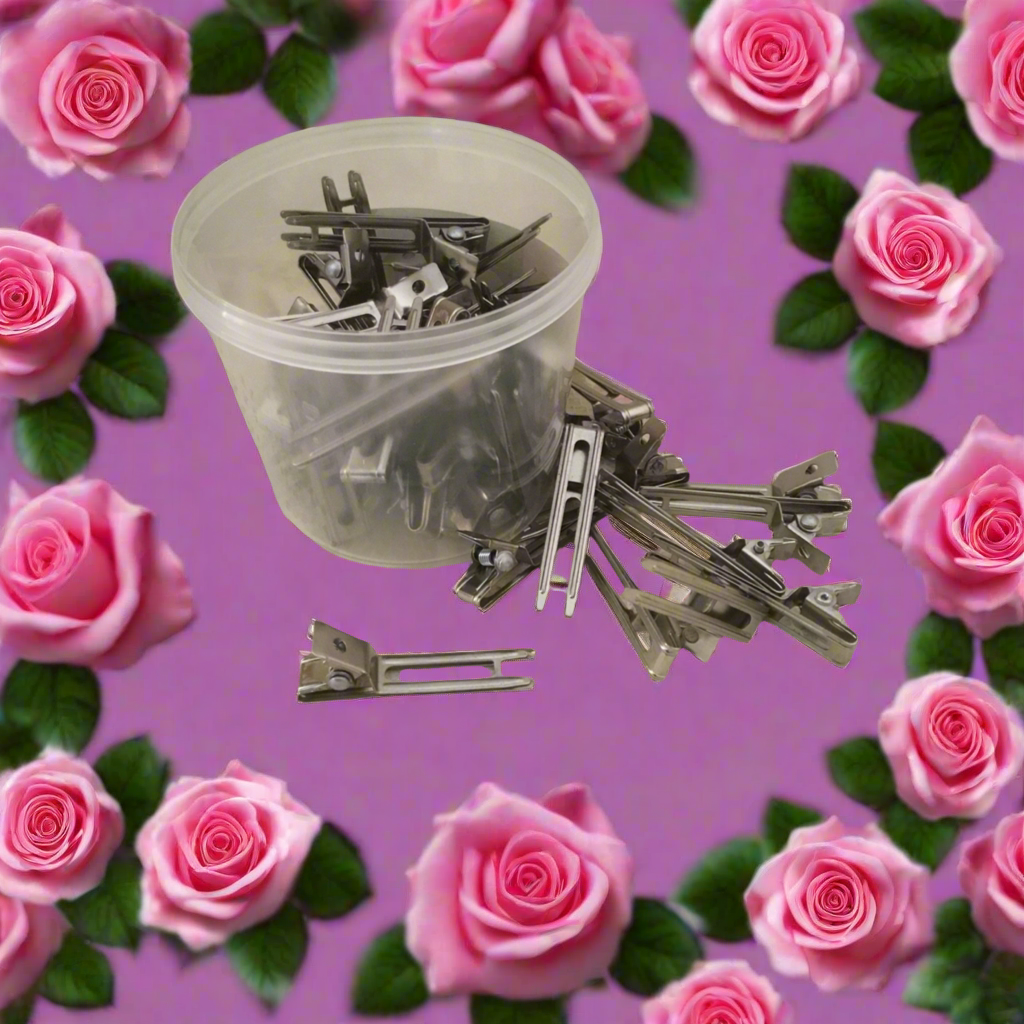 Pin curl clips - double prong - 40