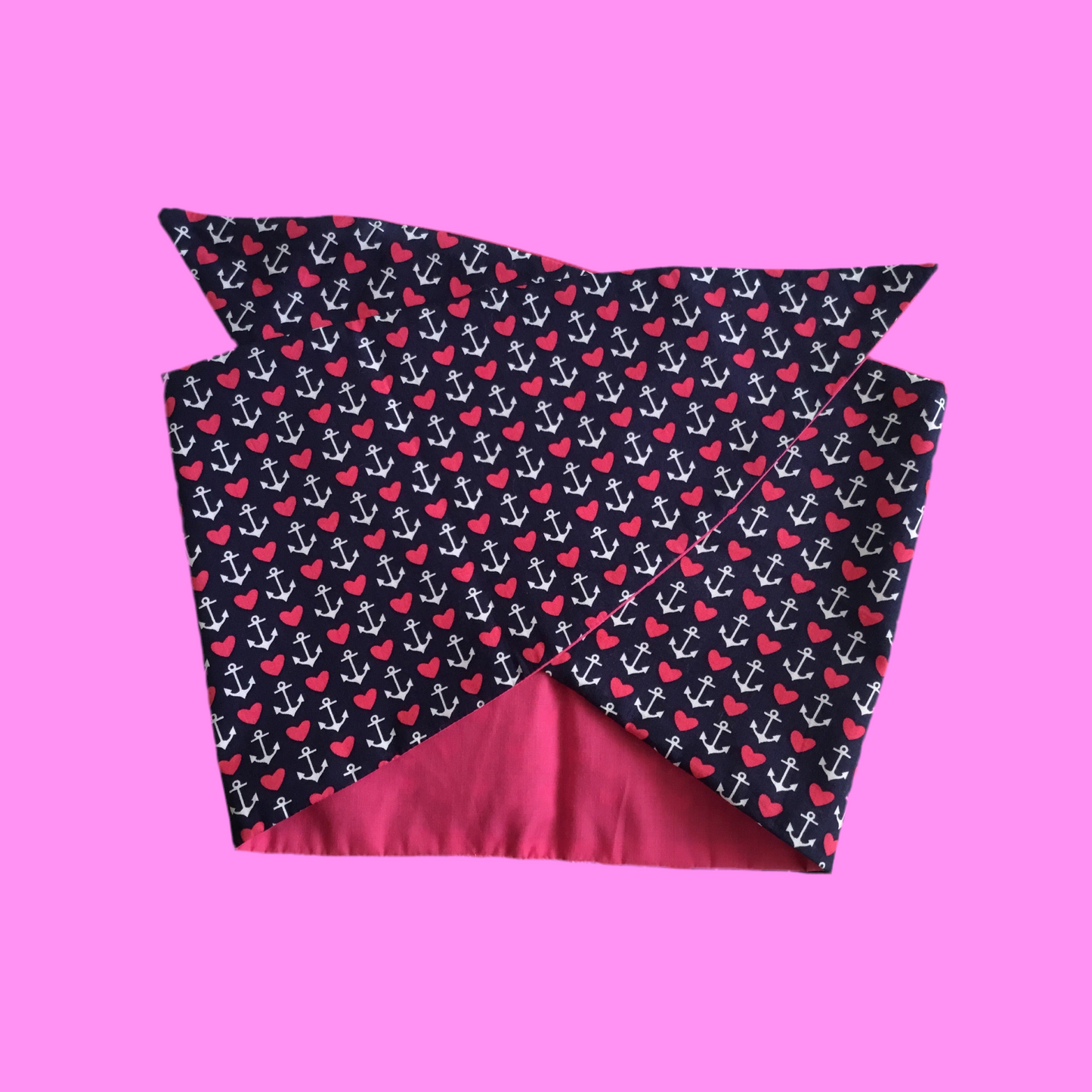 ANCHOR / HEART - vintage inspired do-rag
