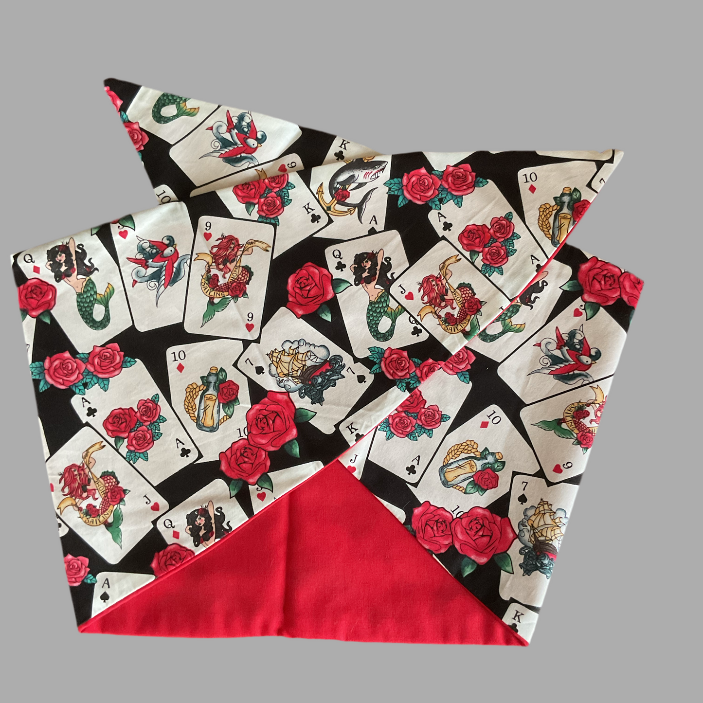 OLD SCHOOL PLAYING CARDS - vintage inspired do-rag