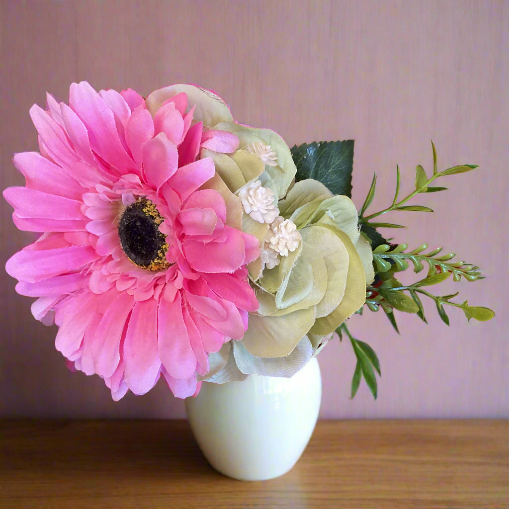SECONDS- PAMELA - Large flower cluster - pink & green