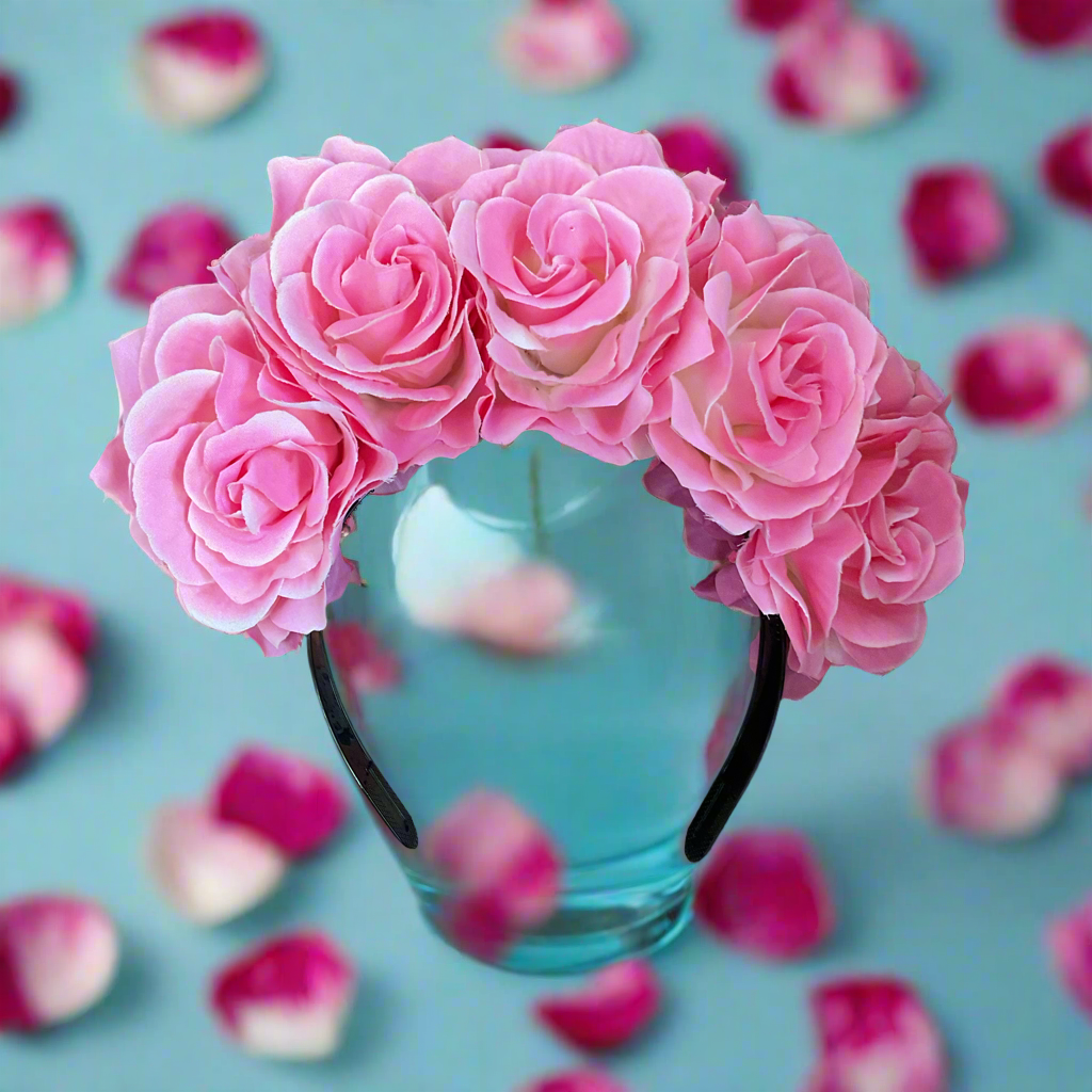 FRIDA - rose flowercrown - Pink