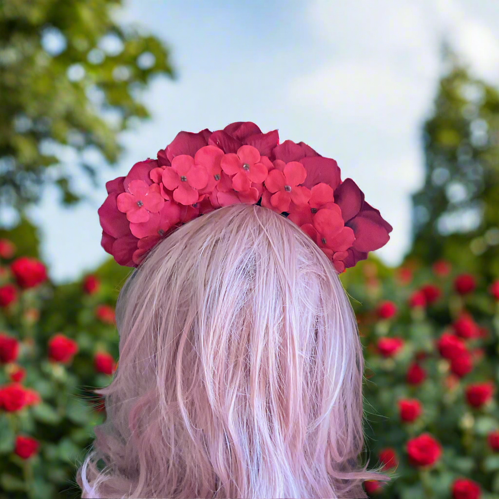 FRIDA - rose flowercrown - Red