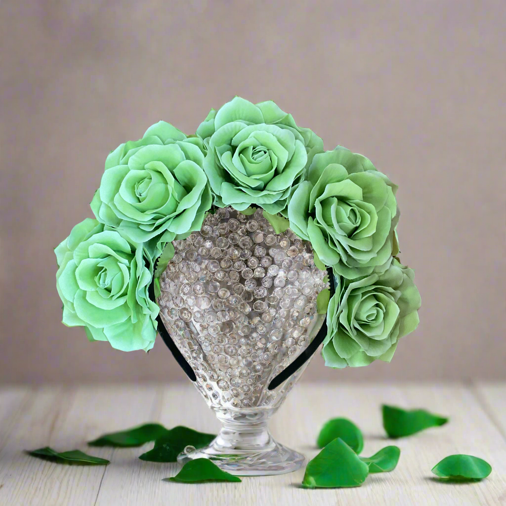 FRIDA - rose flowercrown - Lime Green