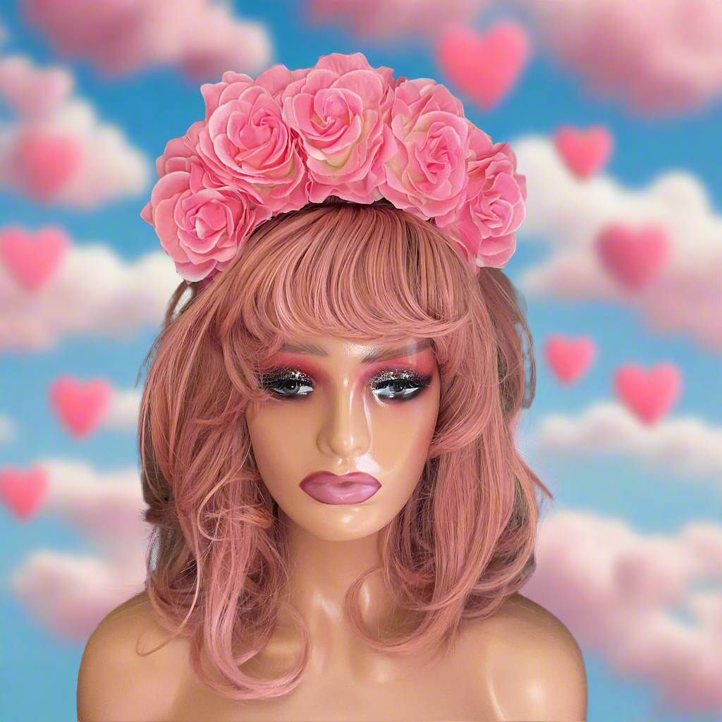 FRIDA - rose flowercrown - Pink