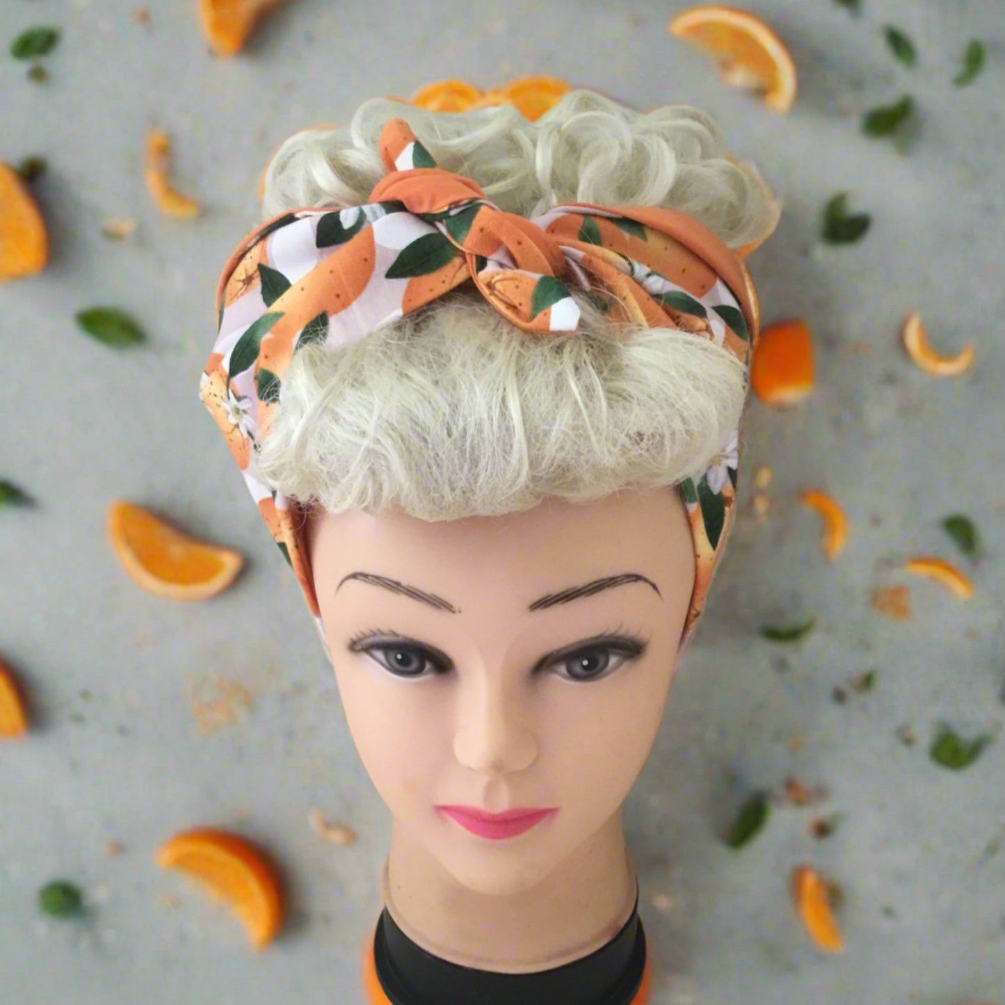 ORANGE š HARVEST - vintage inspired do-rag