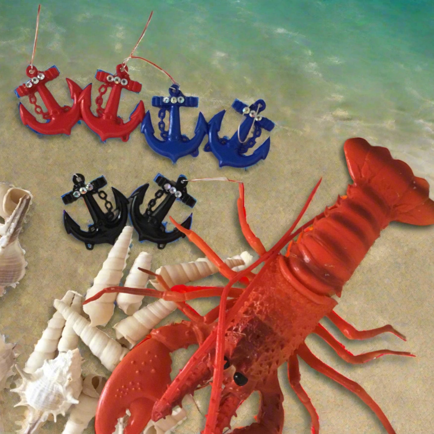 ANCHOR earrings ⚓️ nautical inspired - various colours