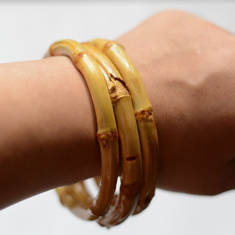 Bamboo bangles - natural