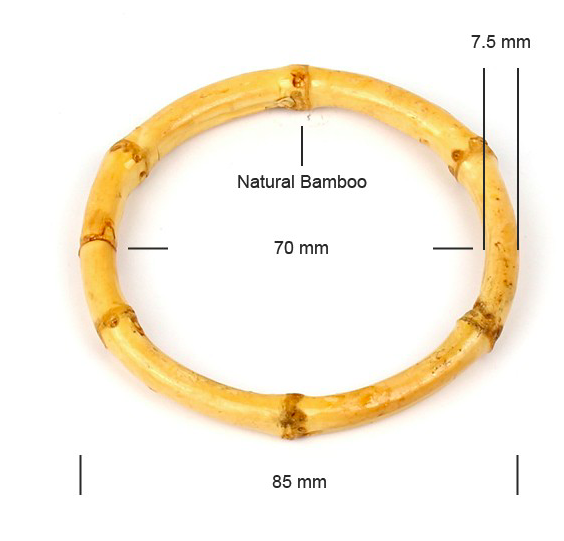Bamboo bangles - natural