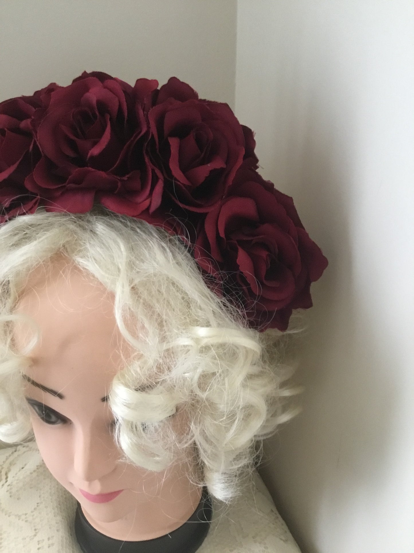 FRIDA - rose flowercrown - Claret