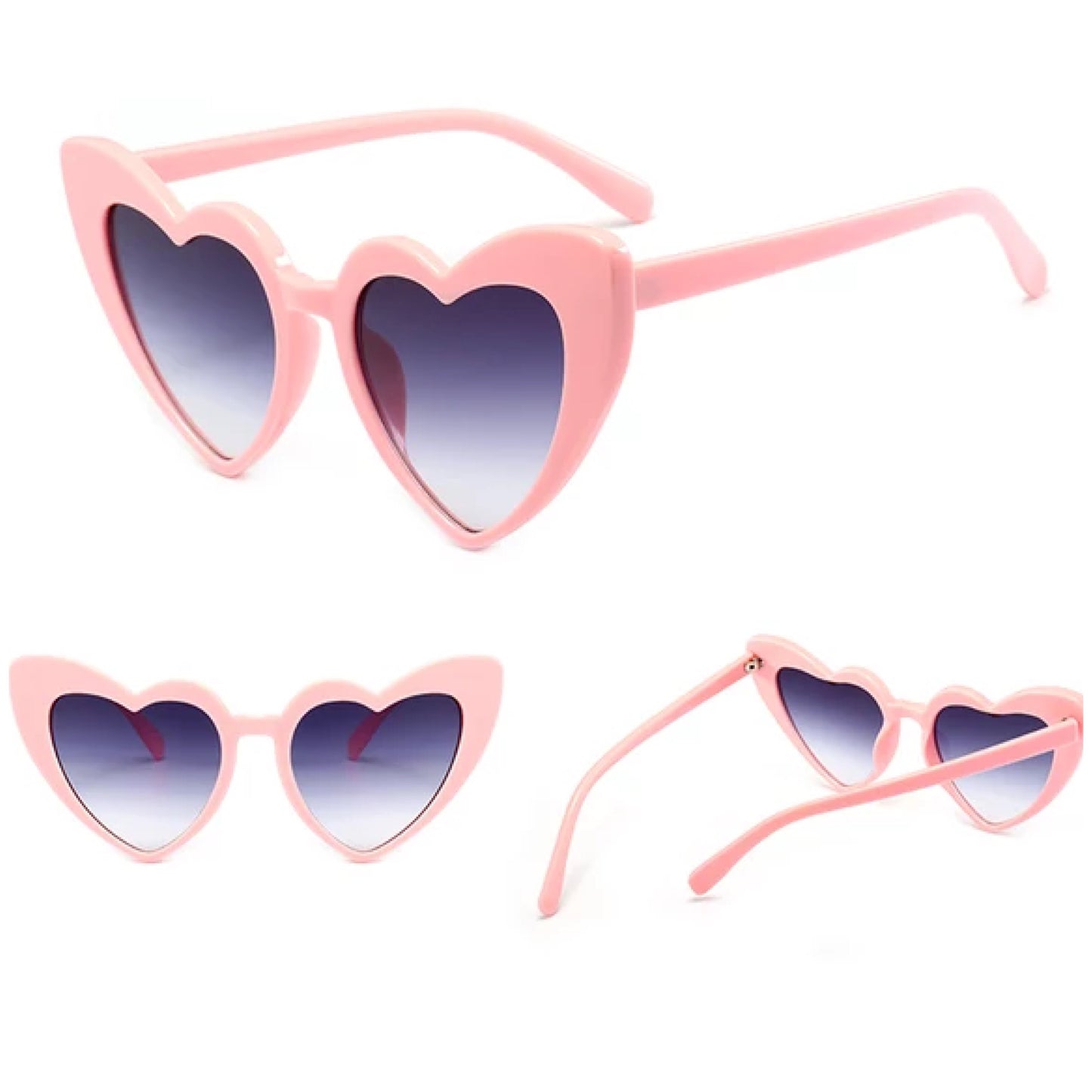 HEART sunglasses - PINK 400UV