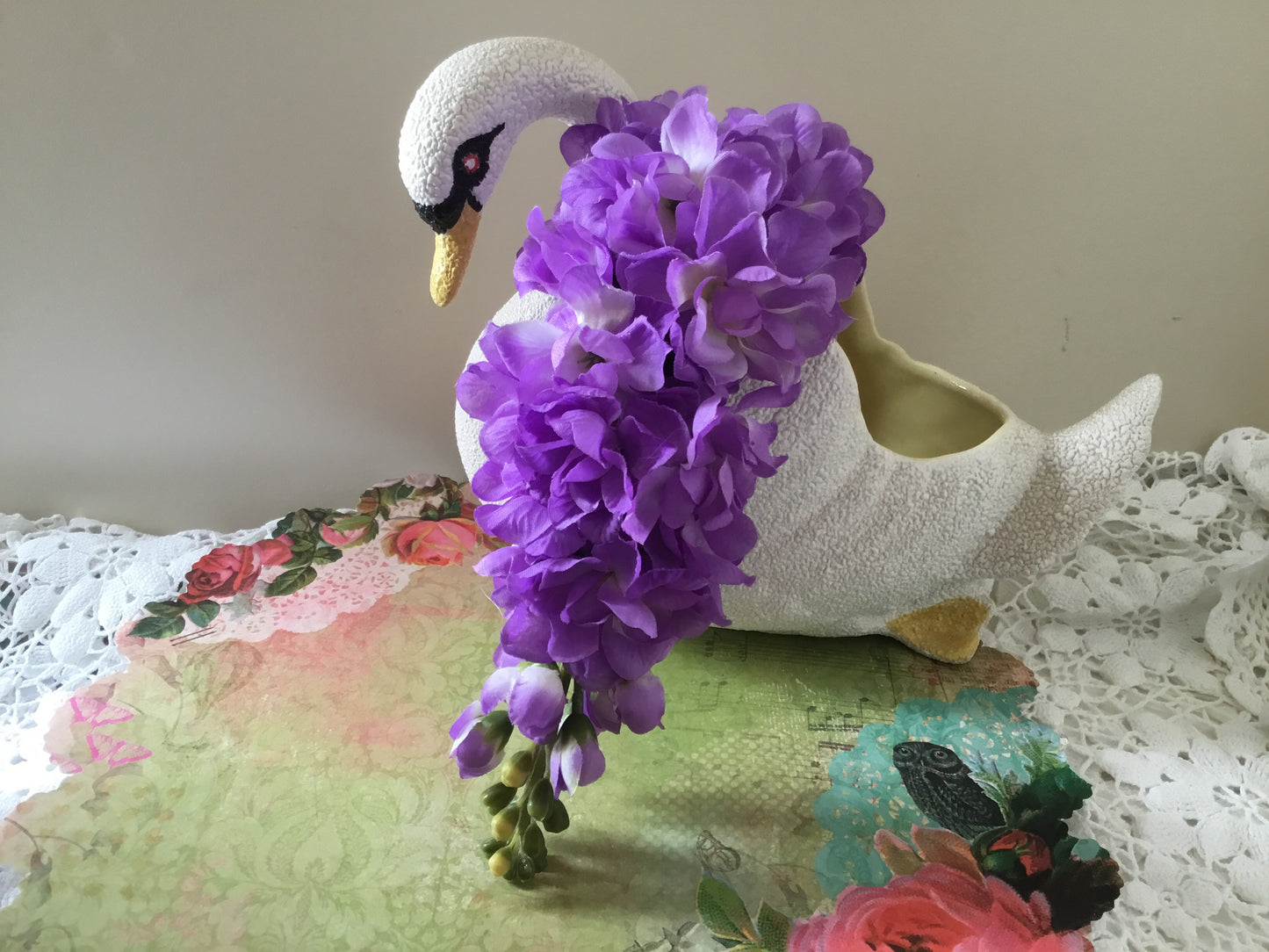 LOLA - cascading cluster hairpiece - PURPLE