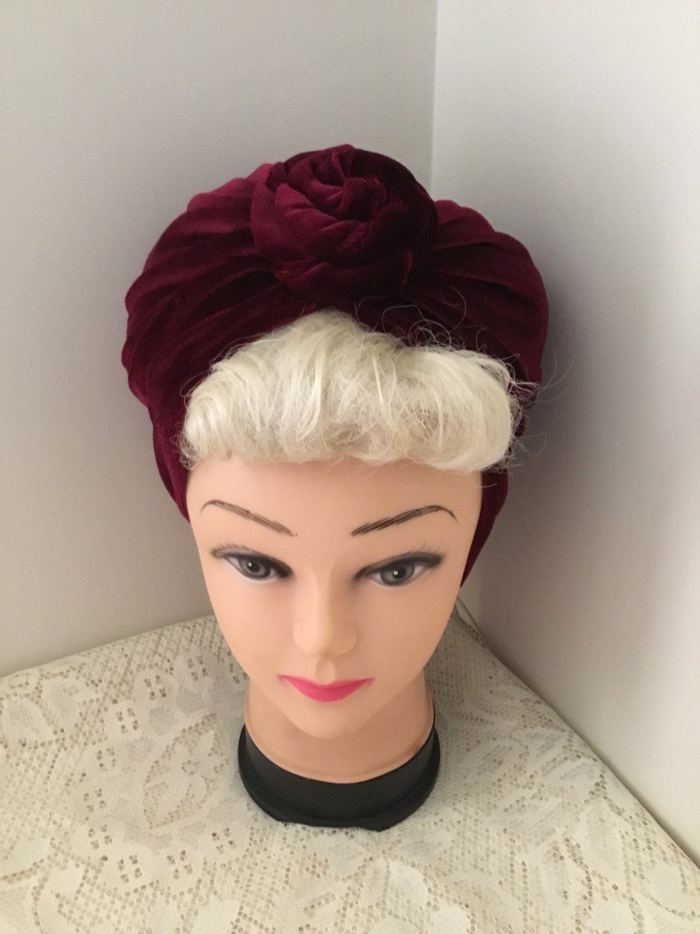 VIVIENNE - beautiful velvet tie knot turbans