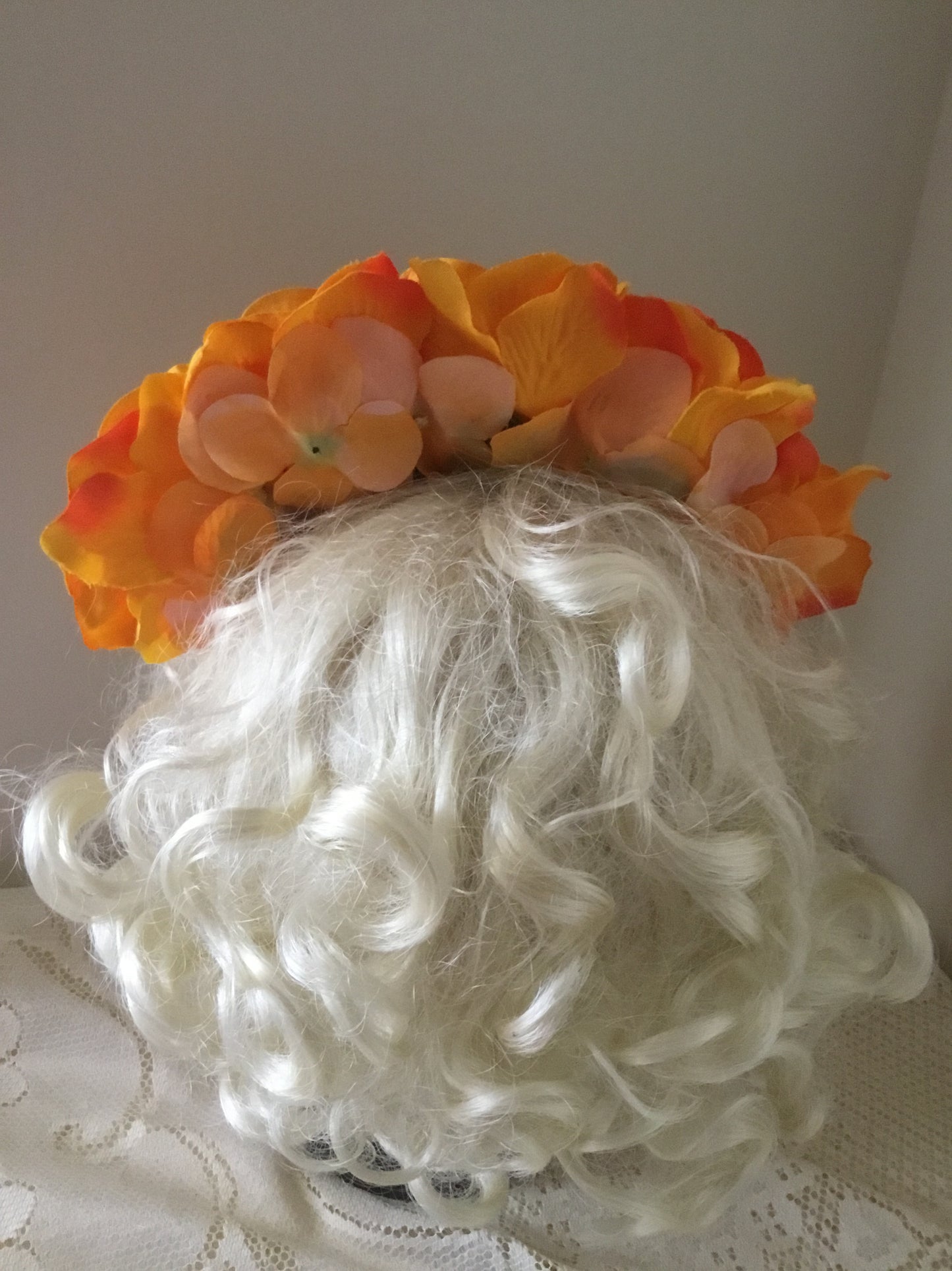 FRIDA - rose flowercrown - Burnt yellow