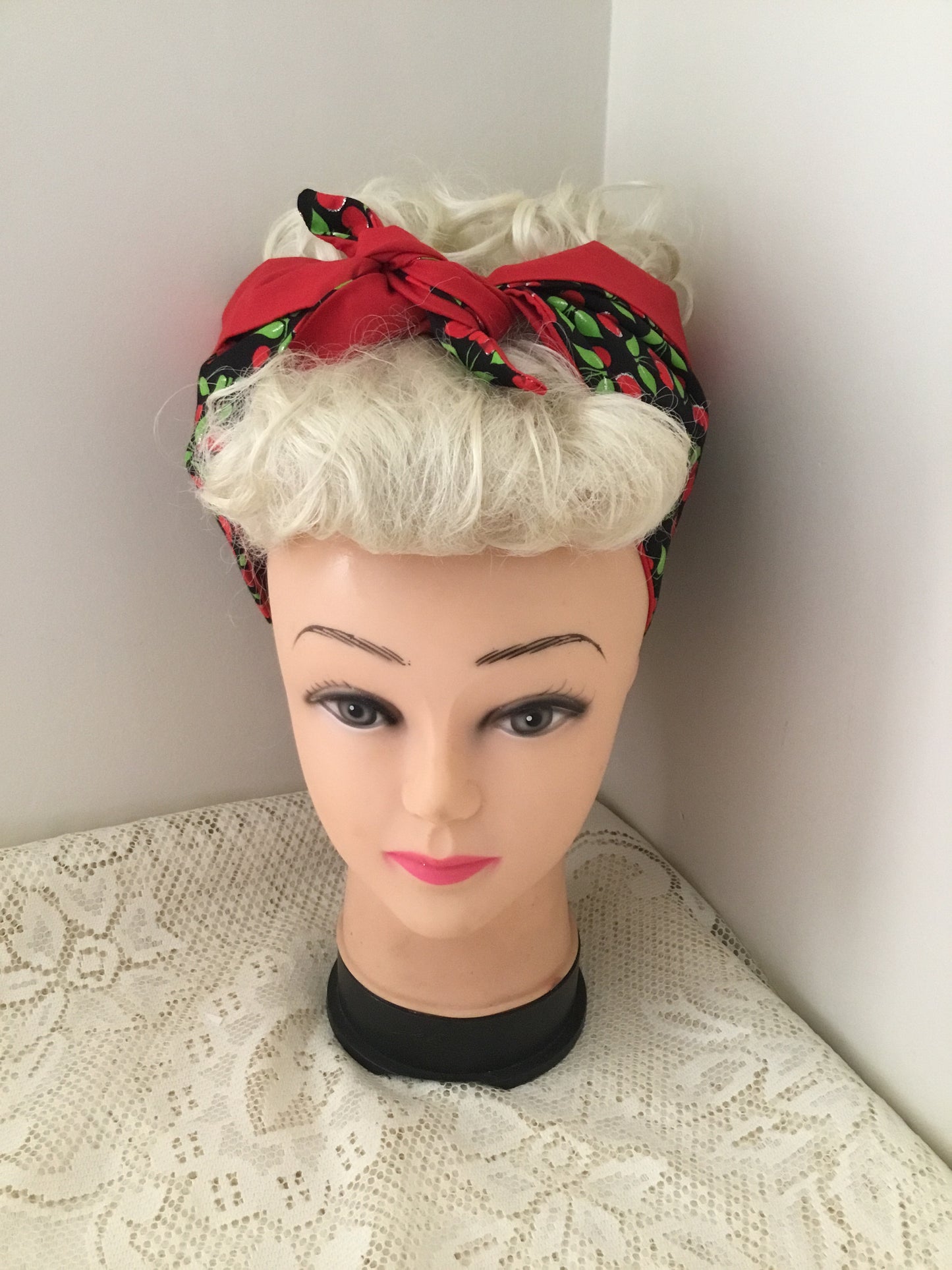 BLACK CHERRY - Vintage inspired do-rags