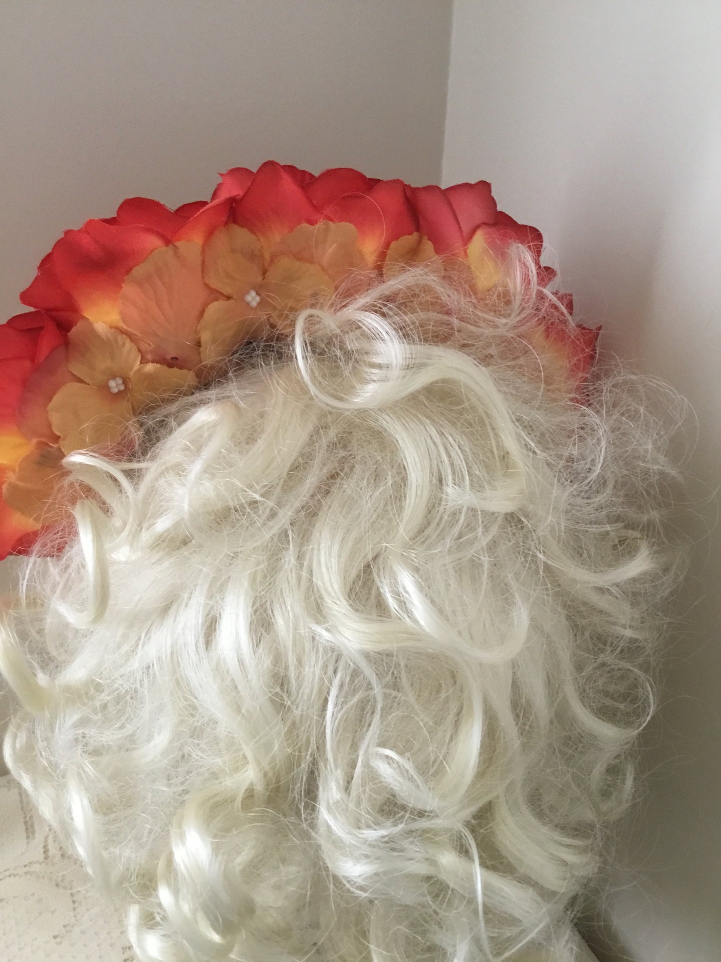 FRIDA - rose flowercrown - Orange