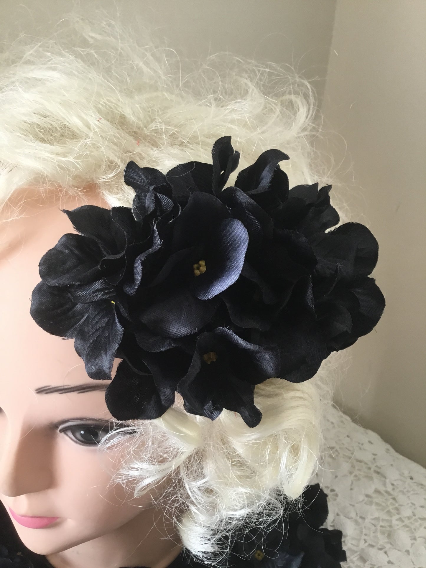 HELENA - hydrangea hairflower - Black