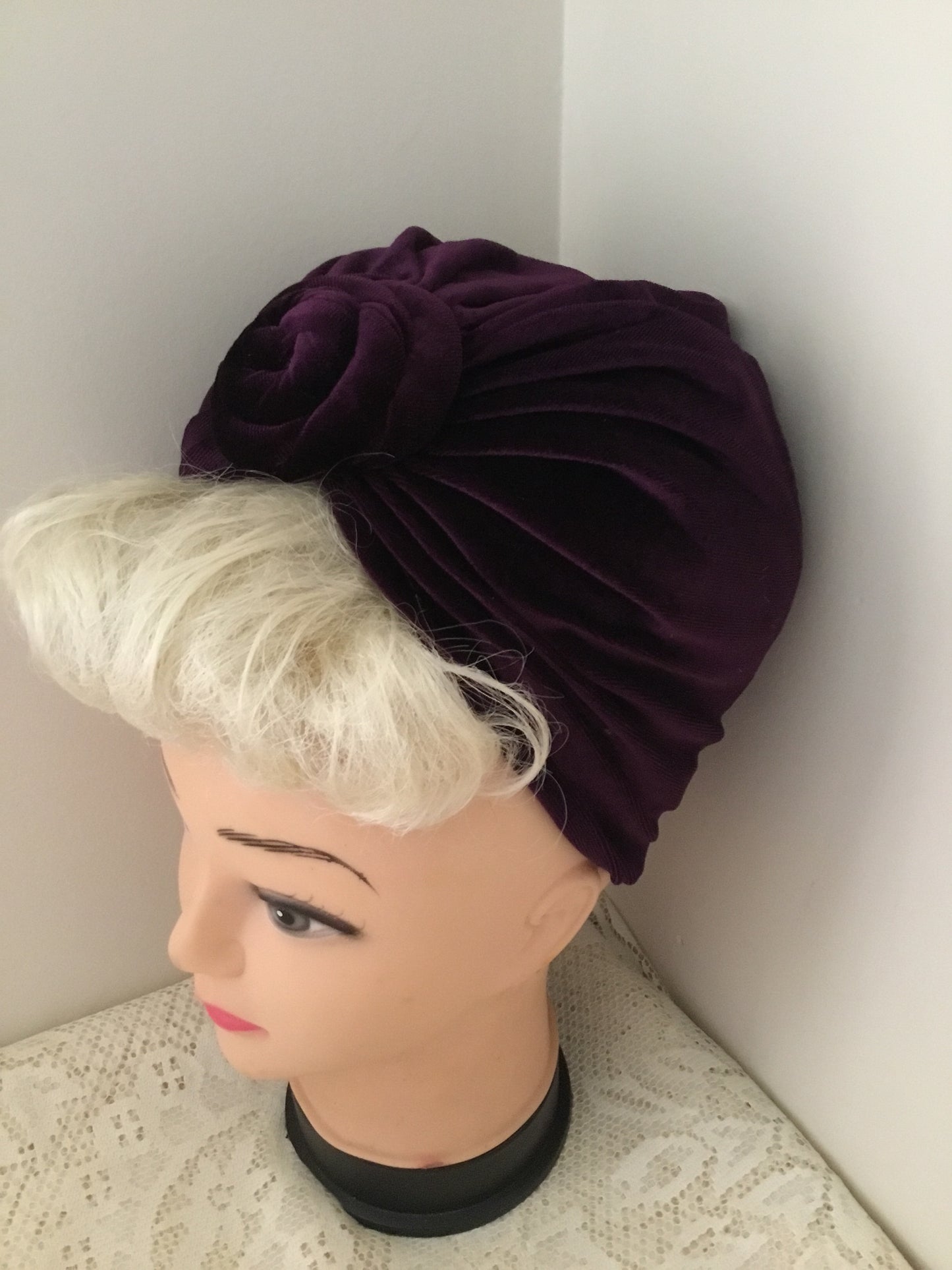 VIVIENNE - beautiful velvet knot tie turbans