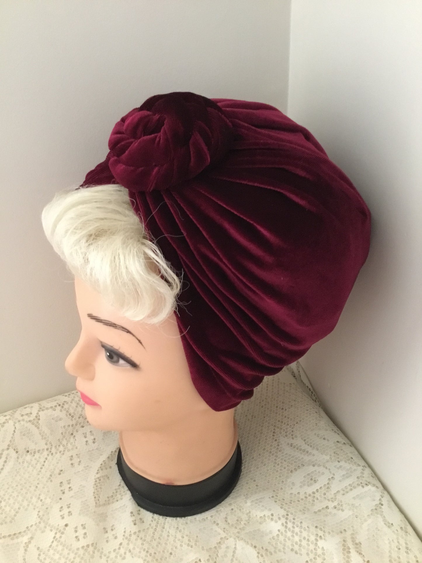 VIVIENNE - beautiful velvet tie knot turbans
