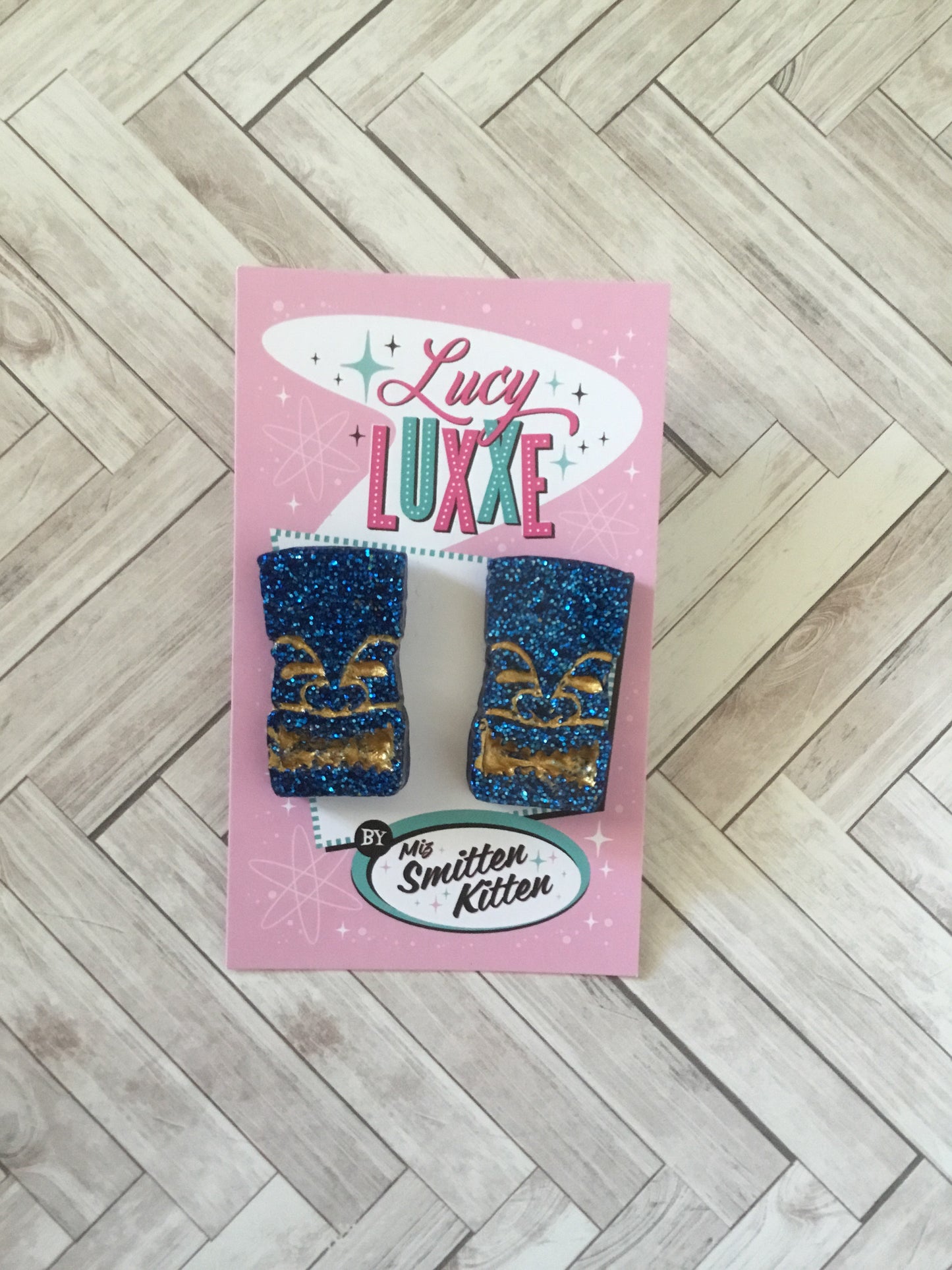 TIKI TIME- tiki earrings - various colours