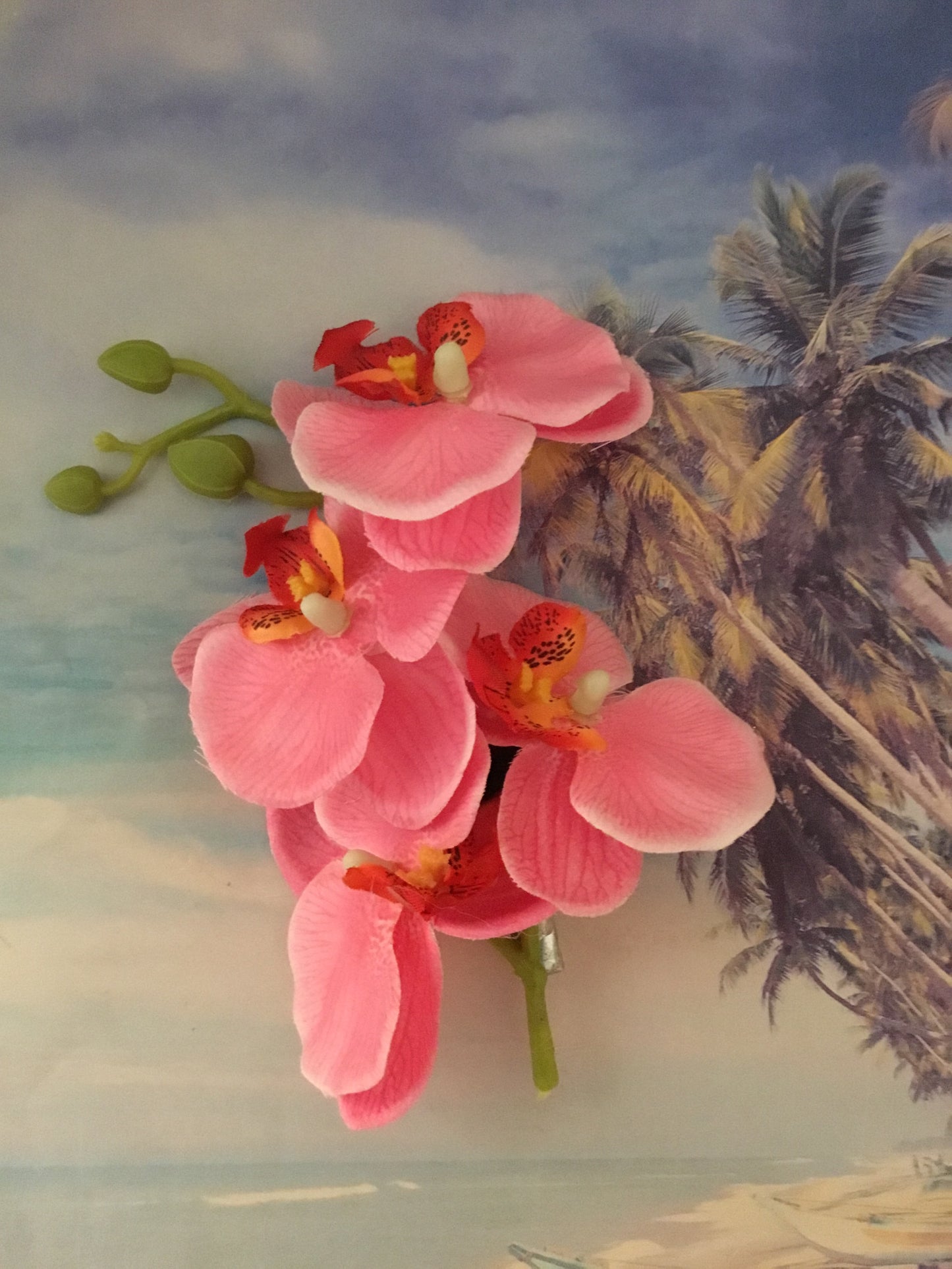 MIA - long orchid clip - various colours