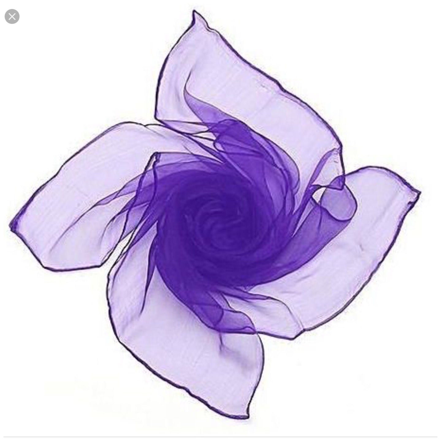 NYLON chiffon scarf - 70cm square - various colours