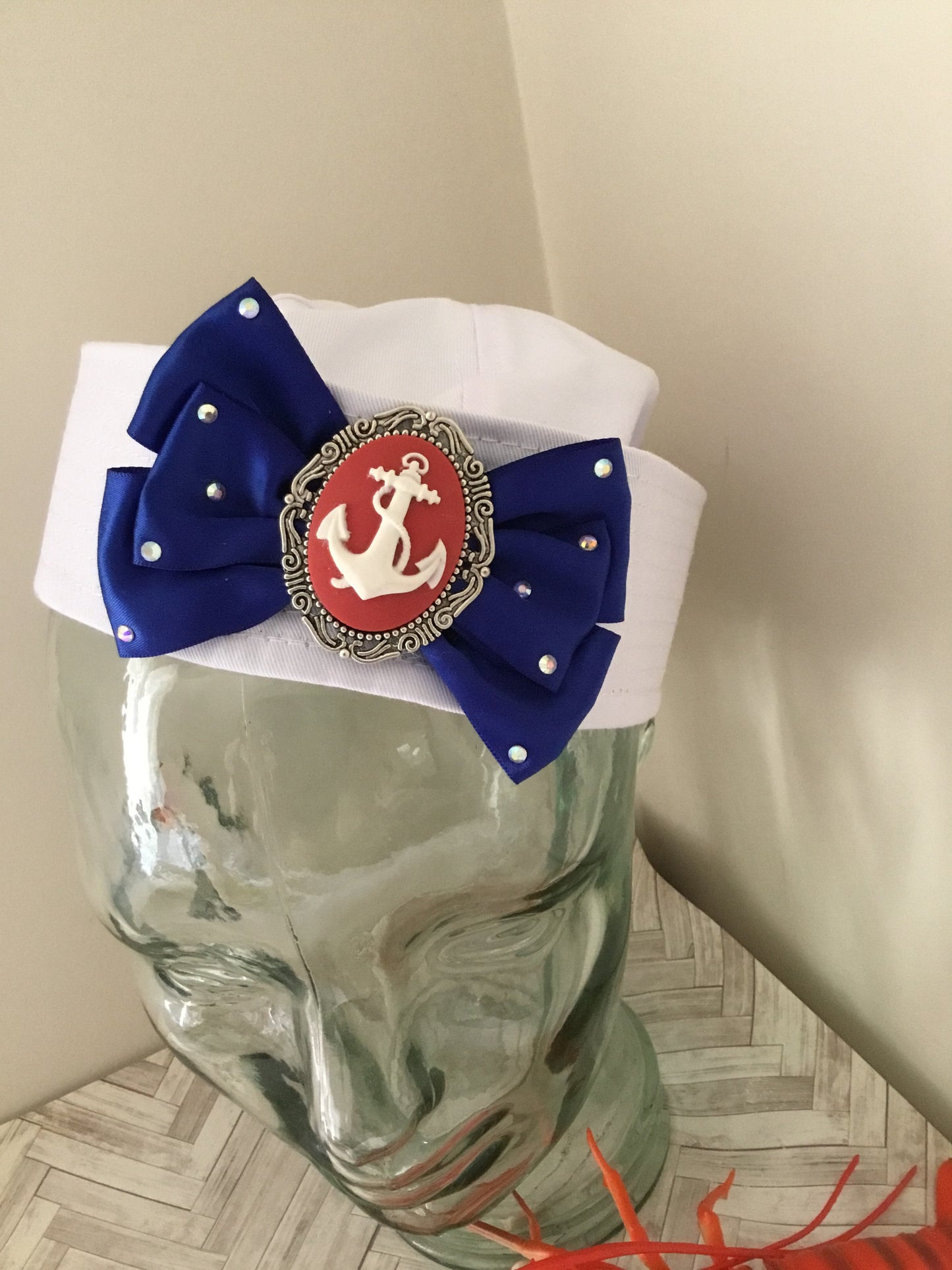 AHOY SAILOR ⚓️ doughboy sailor hat - blue bow