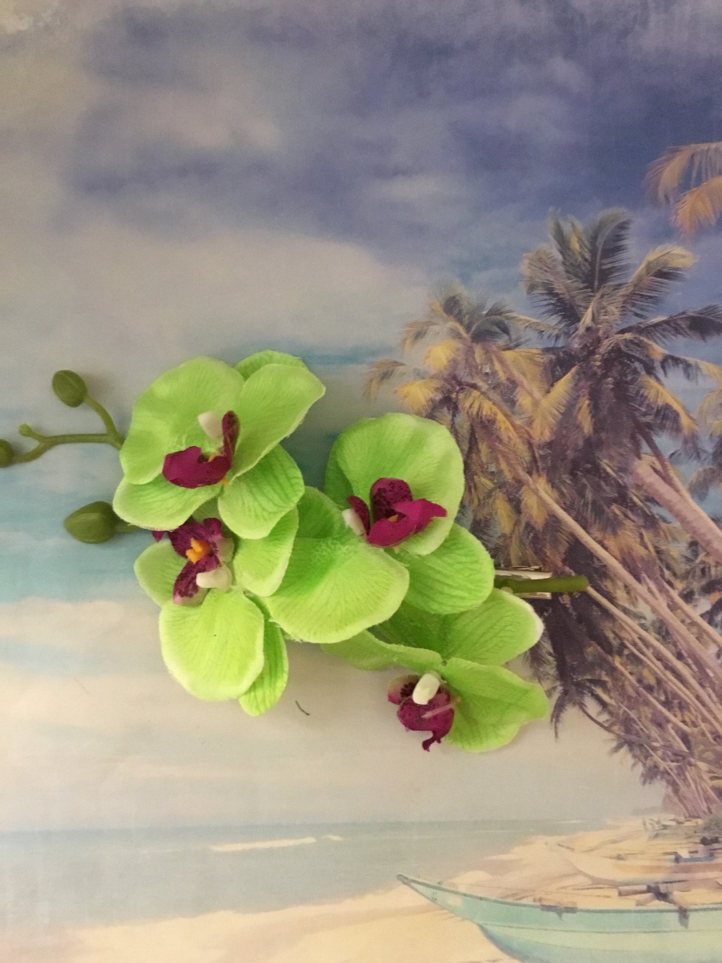 MIA - long orchid clip - various colours