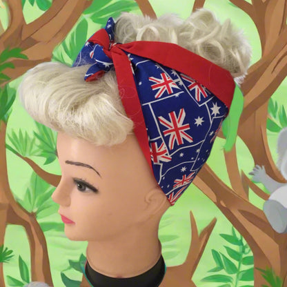 AUSTRALIAN FLAG - vintage inspired do-rag