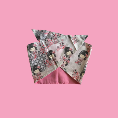 JAPANESE Doll - vintage inspired do-rag - pink