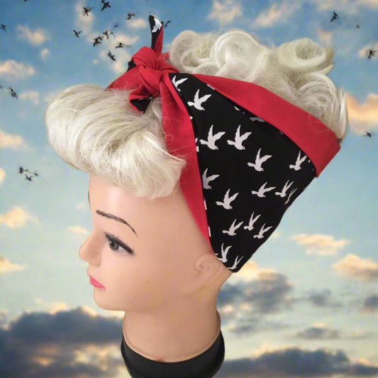 FLYING BIRD - vintage inspired do-rag