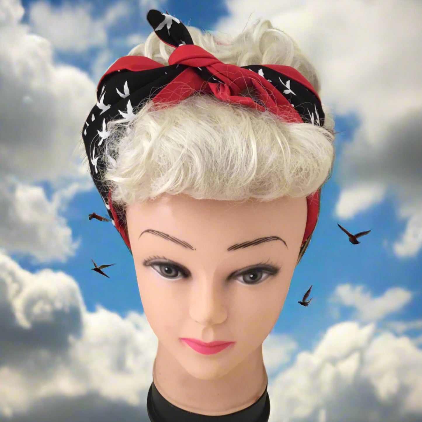 FLYING BIRD - vintage inspired do-rag