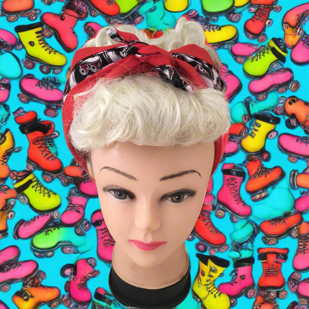 ROLLER SKATE - Vintage inspired do-rag