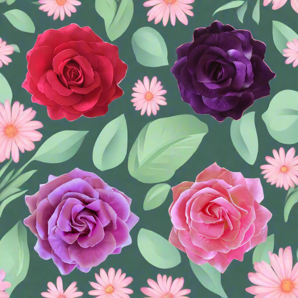 ROSALIE - rose hair flower clip - various colours