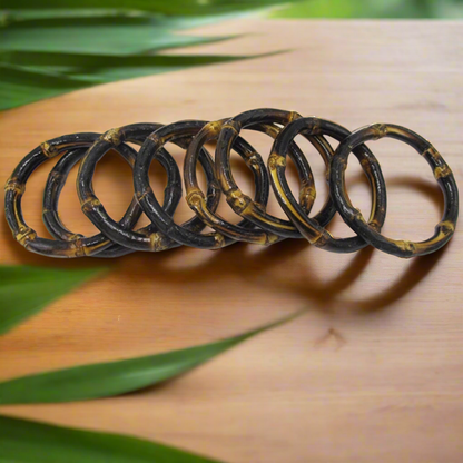 Bamboo bangle - natural dark brown