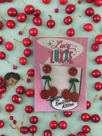 CHERRY BOMB 🍒 - cherry earrings