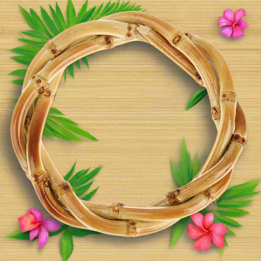 TWISTED Bamboo bangle -natural