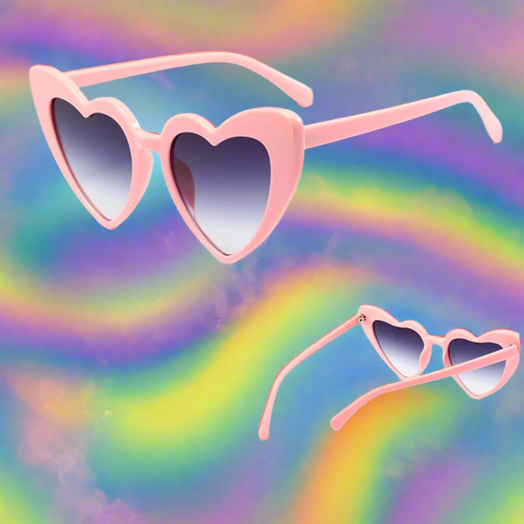 HEART sunglasses - PINK  400UV