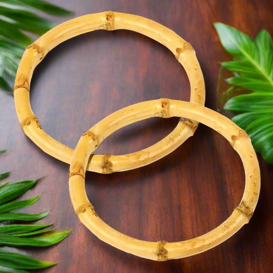 Bamboo bangles - natural