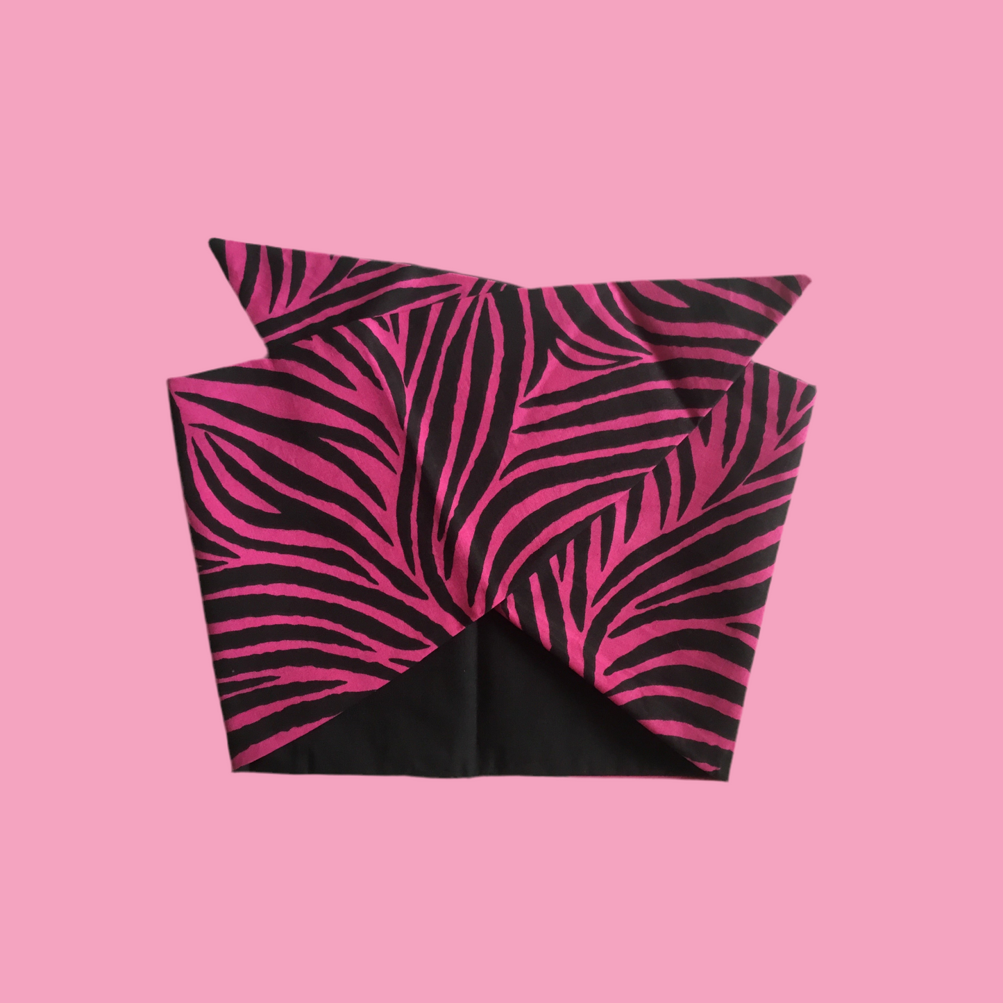 HOT PINK ZEBRA - vintage inspired do-rag