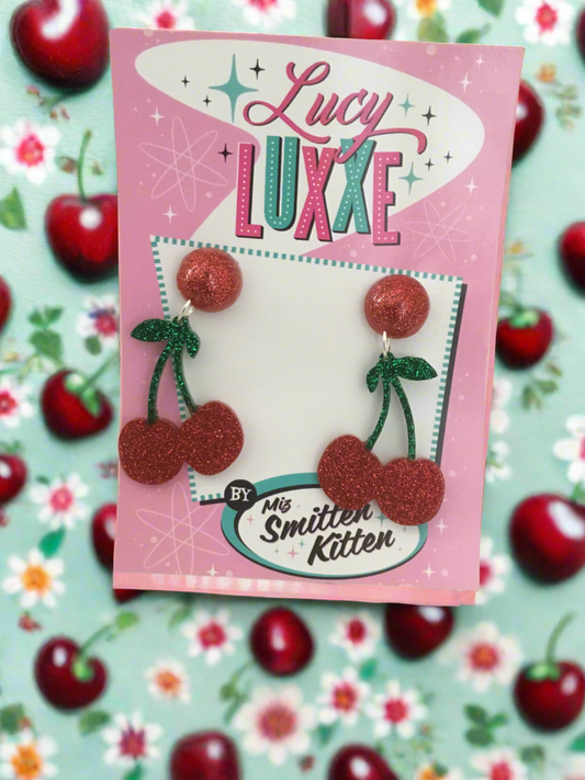 CHERRY BOMB 🍒 - cherry earrings