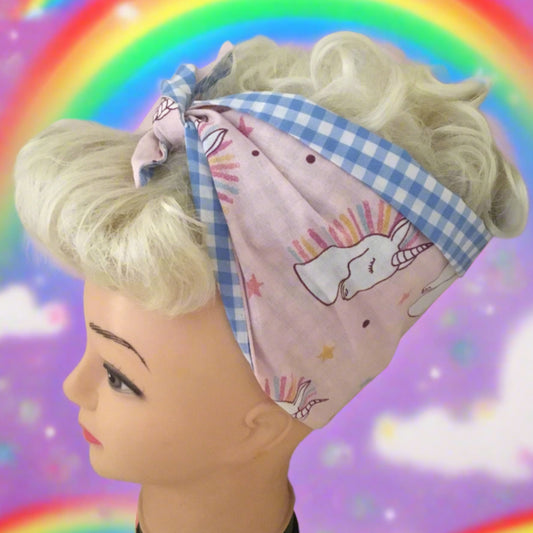 UNICORN - vintage inspired do-rag