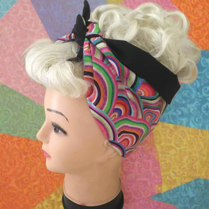 PSYCHEDELIC RAINBOW - Vintage inspired do-rag