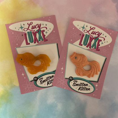 SECONDS - KOI - goldfish brooch